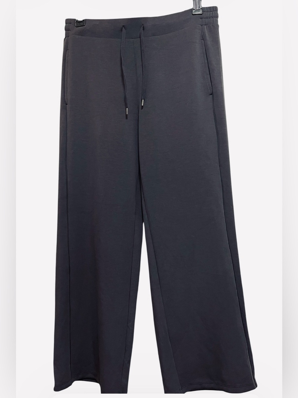 MEMBER’S MARK SANDWASH WIDE LEG PANTS WOMENS DRAWSTRING GRAY COLOR SIZE LARGE **